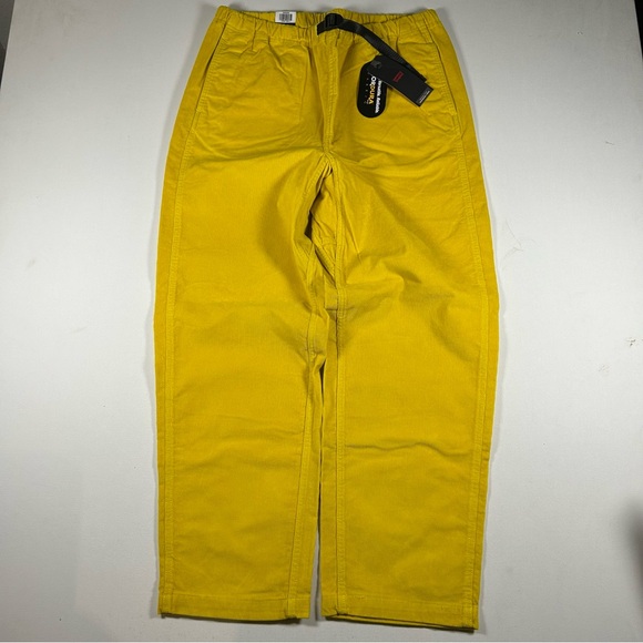Levi's Men's L Corduroy Yellow Skateboarding Quick-Release Pants NWT $80 (34x31)